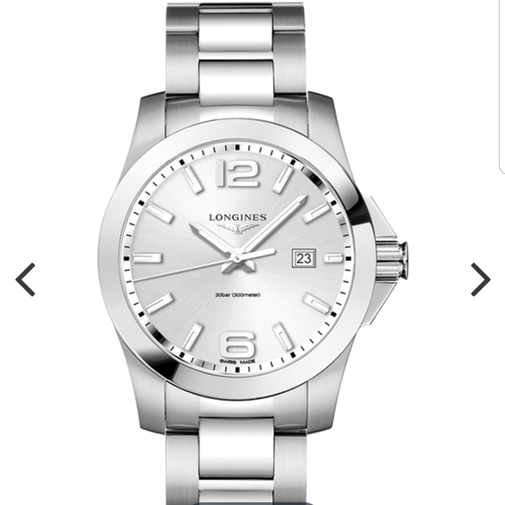 Longines Silver Tone Men's Watch